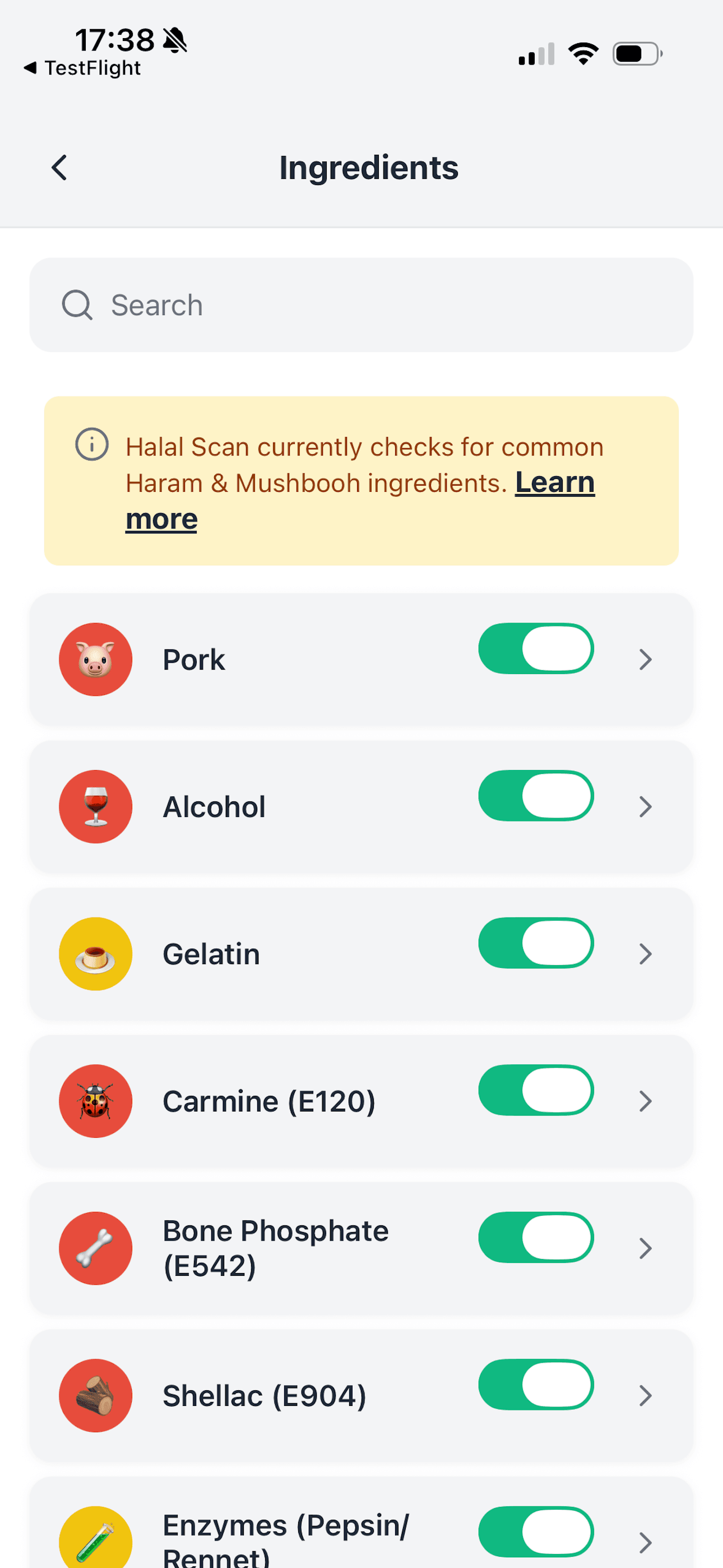 Halal Scan App Screenshot 3